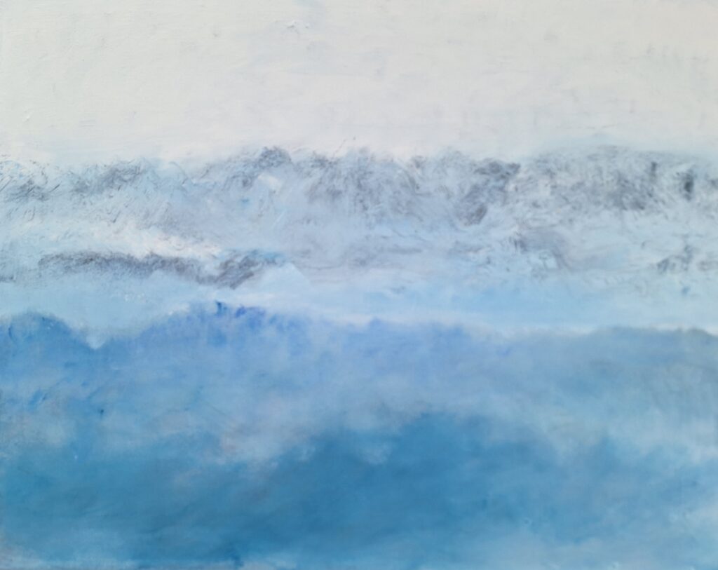 Francis Loser - artiste de Genève.
Paysage de montagne